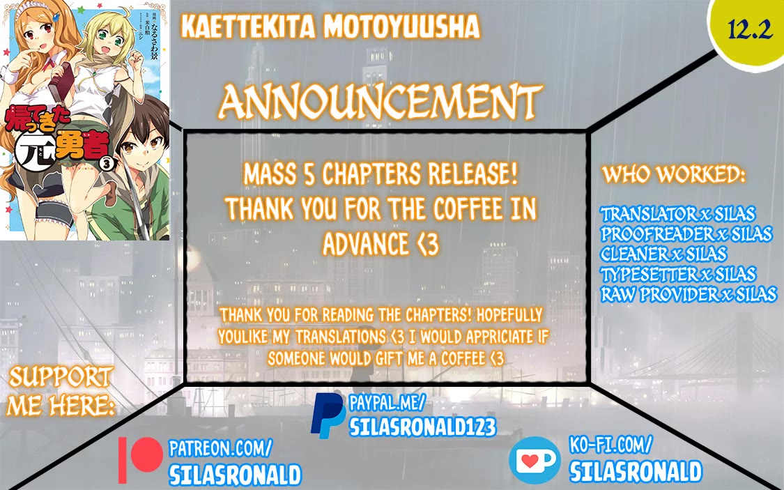 Kaettekita Motoyuusha Chapter 12.2 page 1 - Chapter 12.2