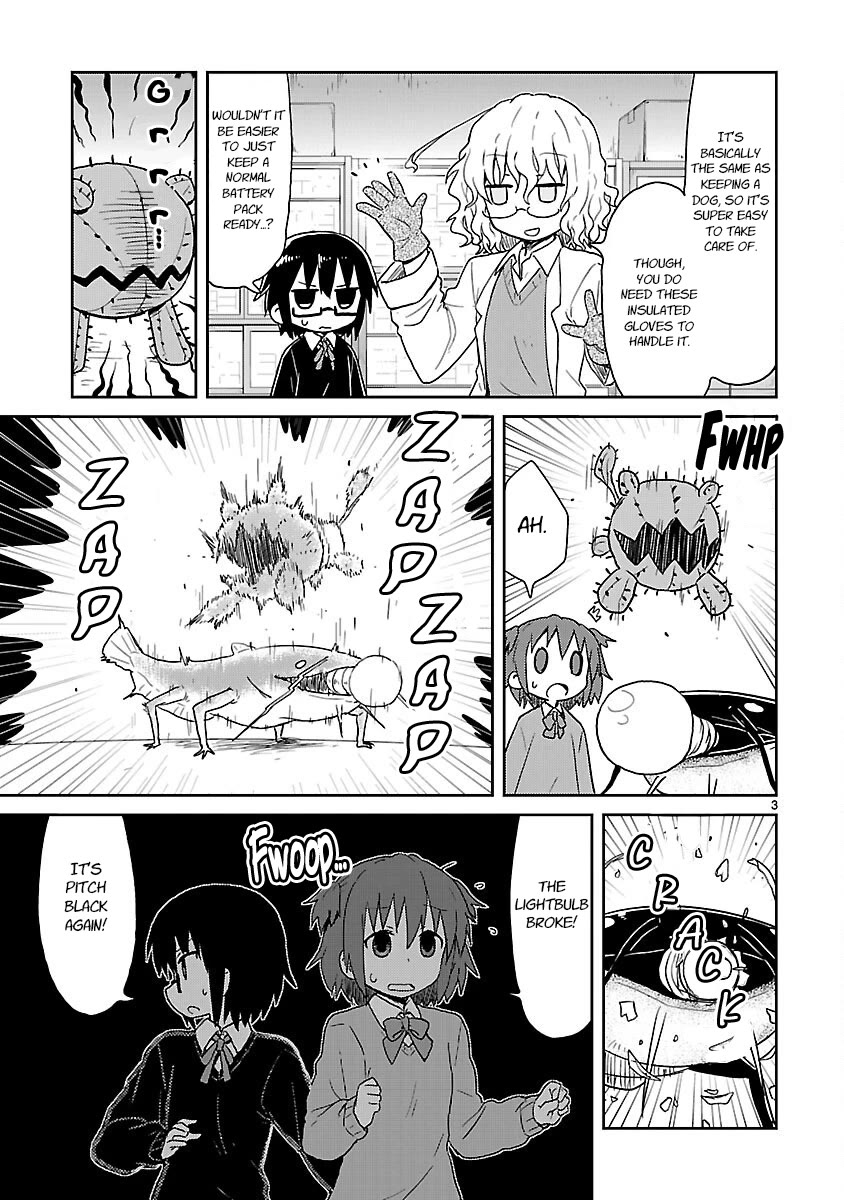 Kagaku Chop Chapter 31 page 3 - Chapter 31: Experiment 31: Does Morumoto-san Dream of Electric Catfish?