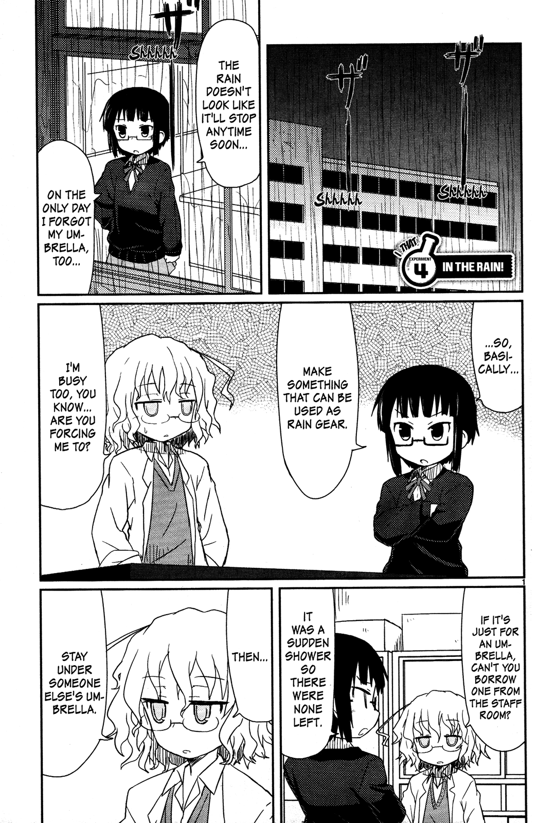 Kagaku Chop Chapter 4 page 3 - Chapter 4: That Experiment 4: In The Rain!