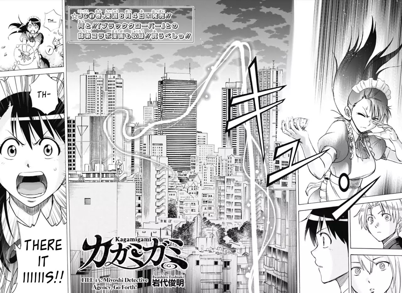 Kagamigami Chapter 15 page 2 - Chapter 15: Miyoshi Detective Agency, Go Forth!