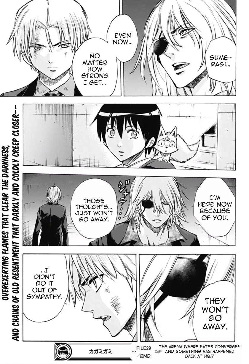 Kagamigami Chapter 29 page 19 - Chapter 29: What One Eye Shoulders and Chases After