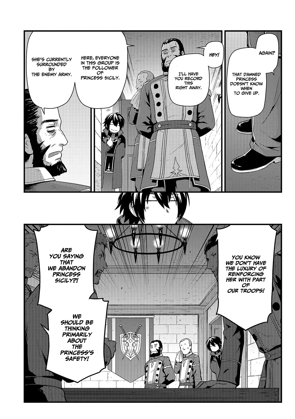 Kage no Kyuuteimajutsushi Chapter 1 page 12 - Chapter 1: Salary Thief — Arrival to the Battleground of Flames.