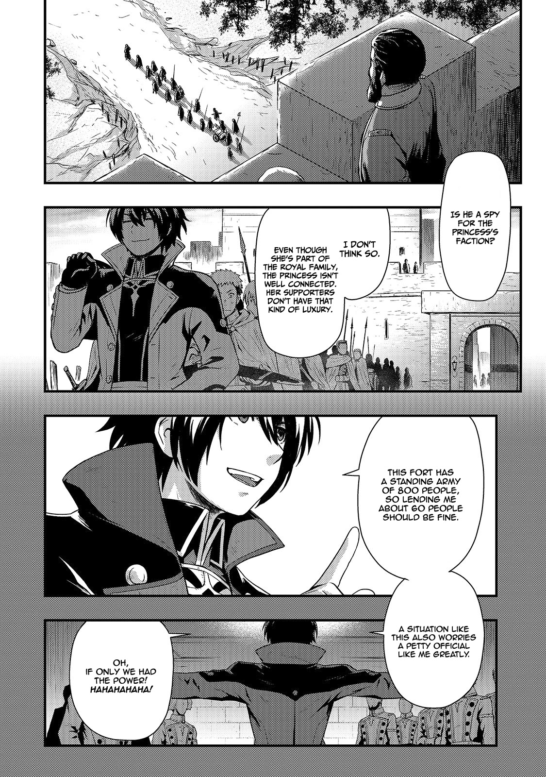 Kage no Kyuuteimajutsushi Chapter 1 page 16 - Chapter 1: Salary Thief — Arrival to the Battleground of Flames.