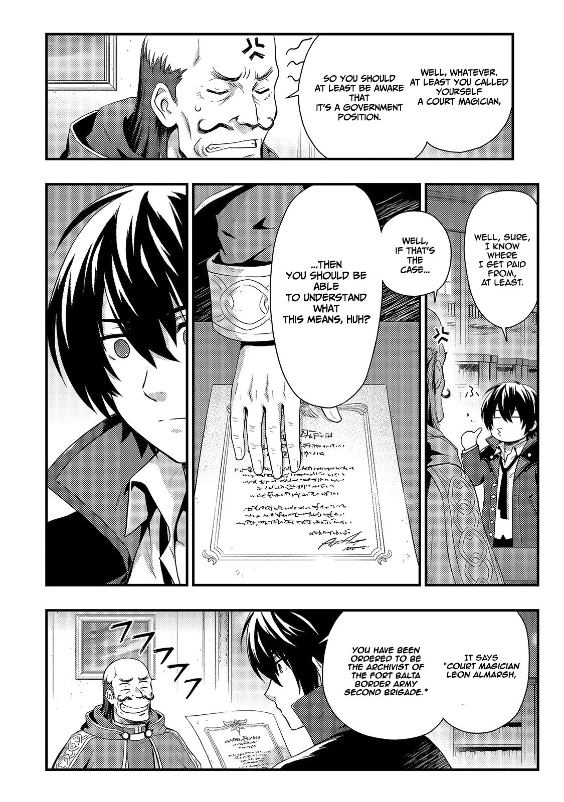 Kage no Kyuuteimajutsushi Chapter 1 page 6 - Chapter 1: Salary Thief — Arrival to the Battleground of Flames.