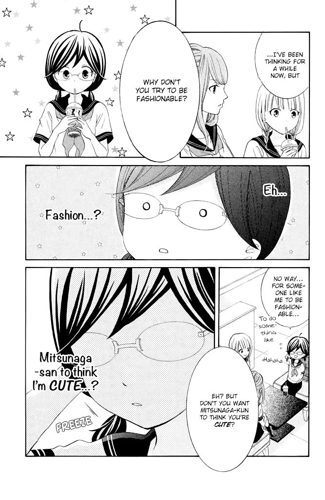 Kageno datte Seishun Shitai Chapter 37 page 11 - Chapter 37: Typical of Glasses - Before and After