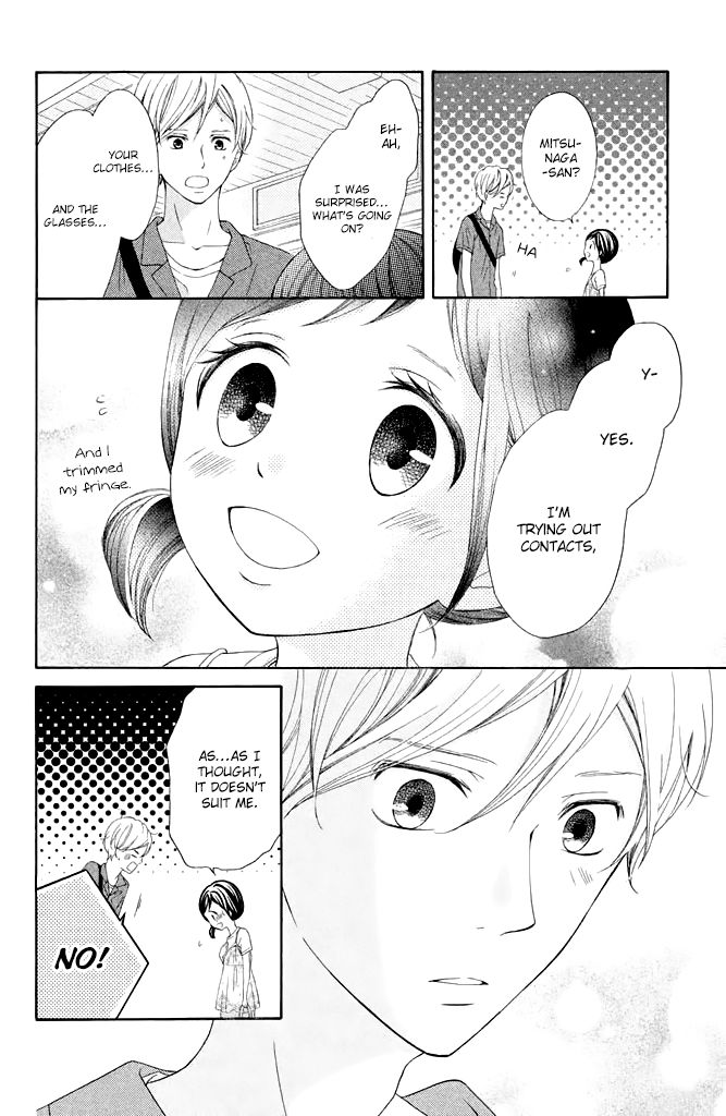 Kageno datte Seishun Shitai Chapter 37 page 20 - Chapter 37: Typical of Glasses - Before and After