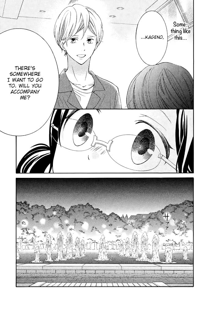 Kageno datte Seishun Shitai Chapter 37 page 35 - Chapter 37: Typical of Glasses - Before and After