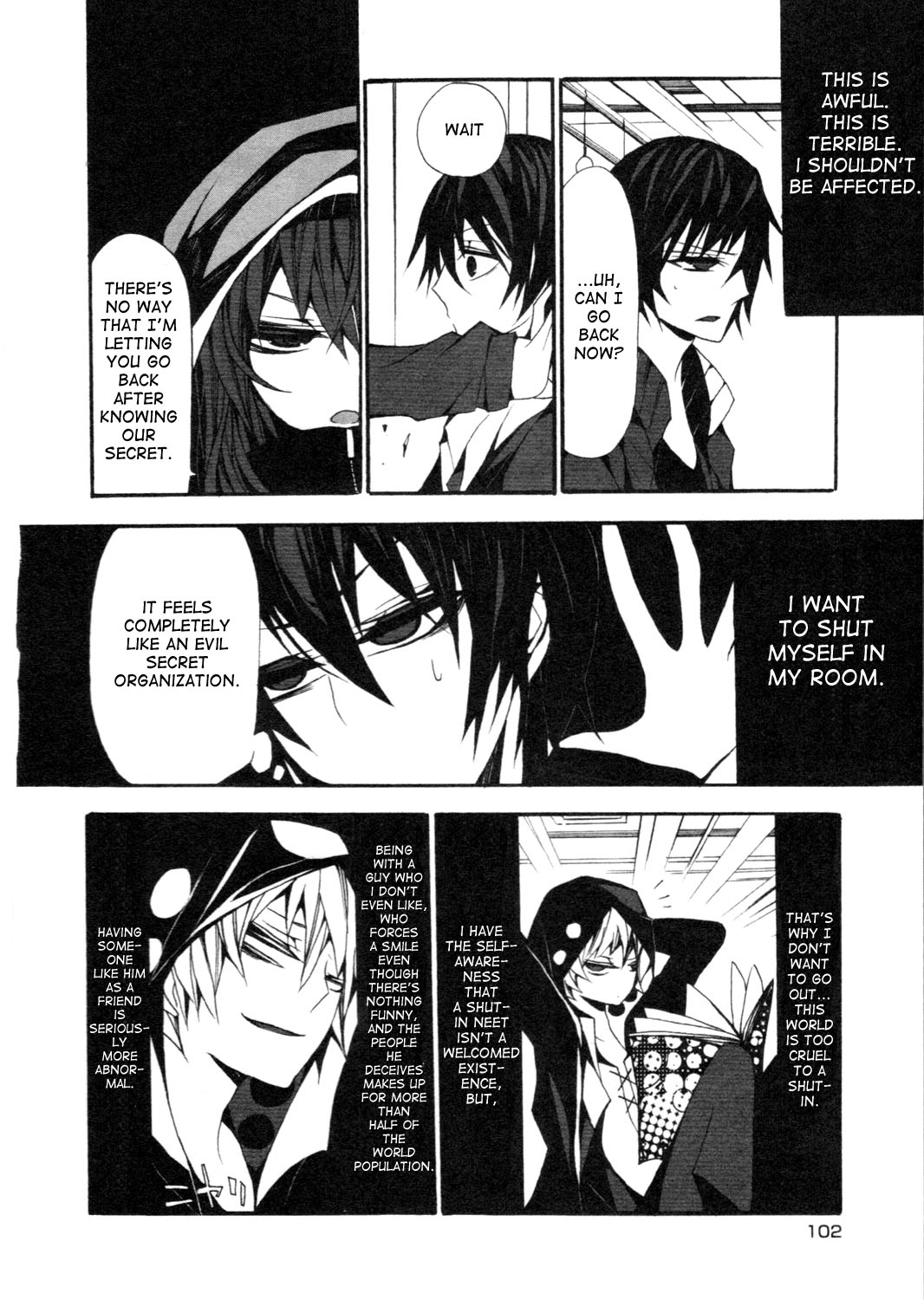 Kagerou Daze Official Anthology Comic -DOWNER- Chapter 11.2 page 2 - Chapter 11 v2 : Life Choices by Yukiji