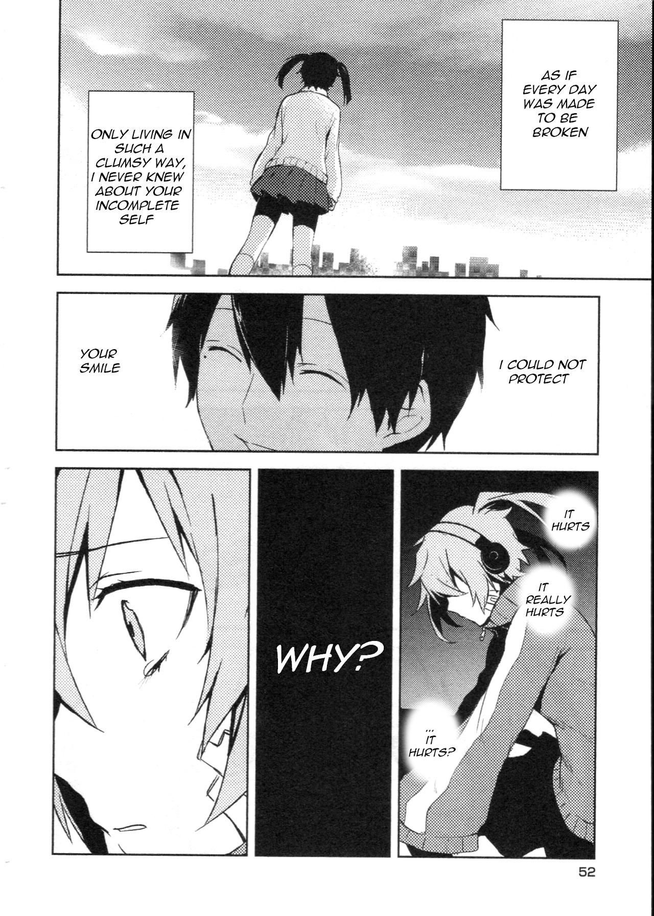 Kagerou Daze Official Anthology Comic -DOWNER- Chapter 5.2 page 2 - Chapter 5 v2 : Beyond the Cyber Journey by Arisaka Ako