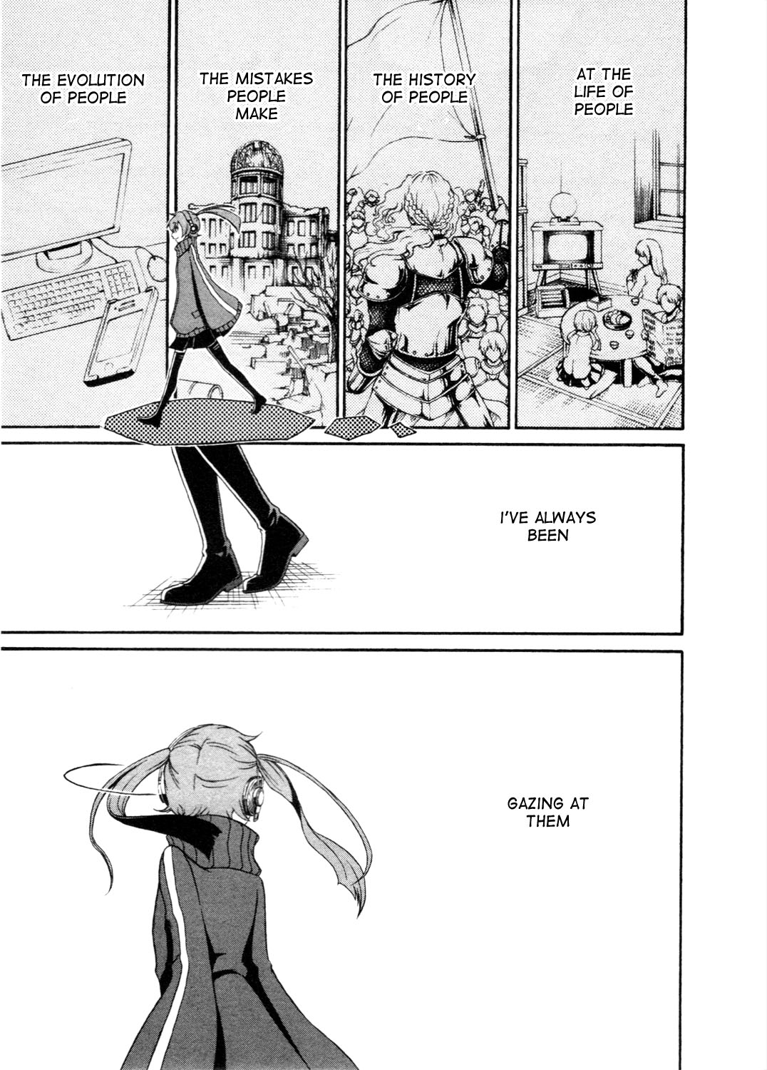 Kagerou Daze Official Anthology Comic -DOWNER- Chapter 6.2 page 3 - Chapter 6 v2 : What I Can't and Can Do by Akamura Saki