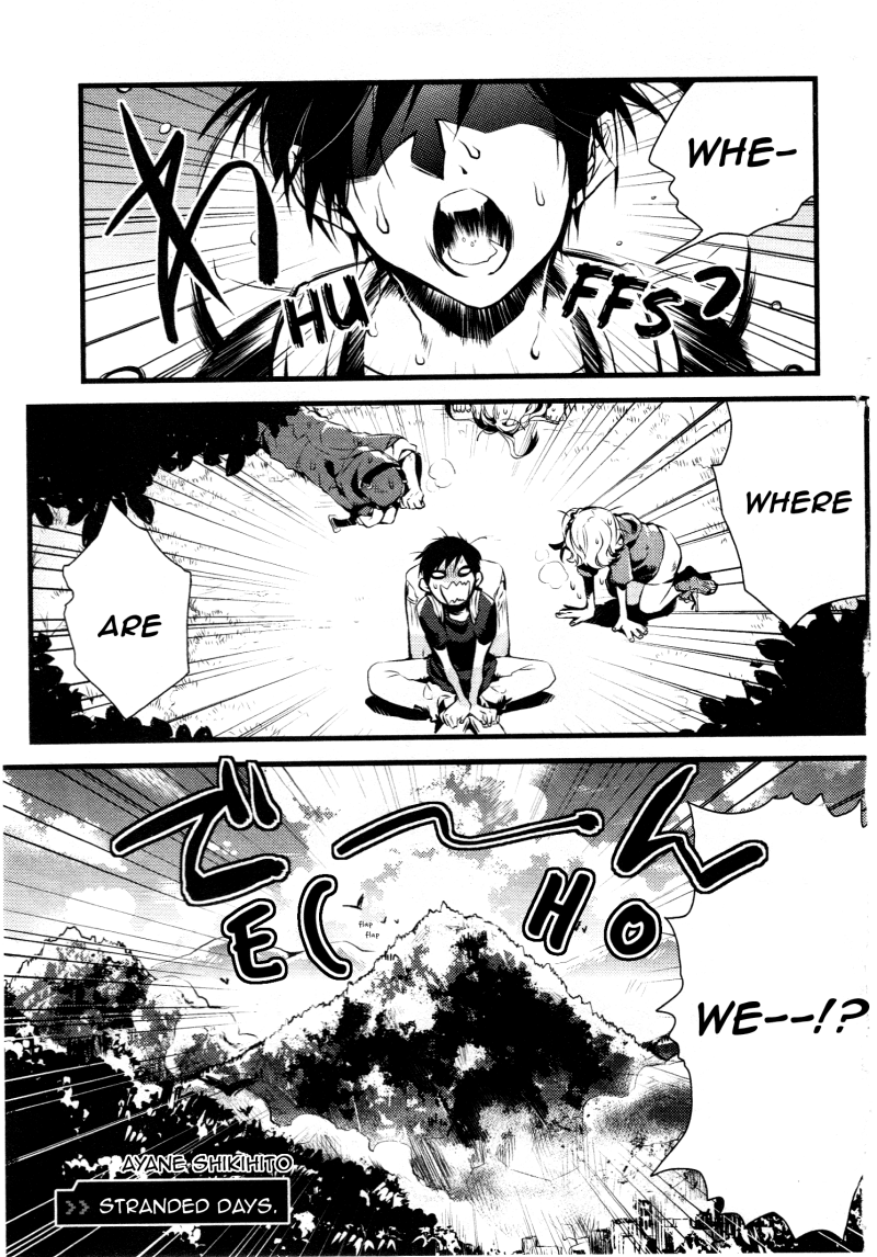 Kagerou Daze Official Anthology Comic -SUMMER- Chapter 4.2 page 1 - Chapter 4 v2 : Stranded Days. by Ayane Shikihito