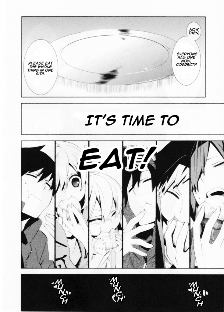 Kagerou Daze Official Anthology Comic -UPPER- Chapter 1.2 page 4 - Chapter 1 v2 : Russian Roulette with Mekakushi Dan by Sayuki