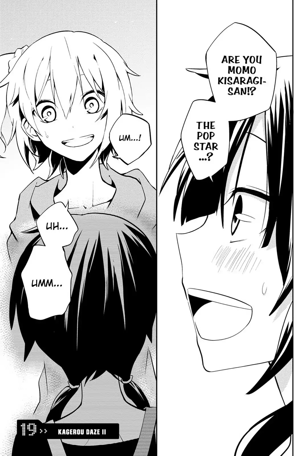 Kagerou Daze Chapter 19 page 1 - Chapter 19: Vol.4 19: Kagerou Daze II