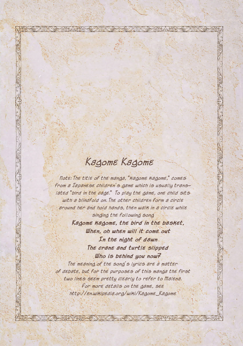 Kagome Kagome (IKEBE Aoi) Chapter 11 page 23 - Chapter 11: Song of Praise