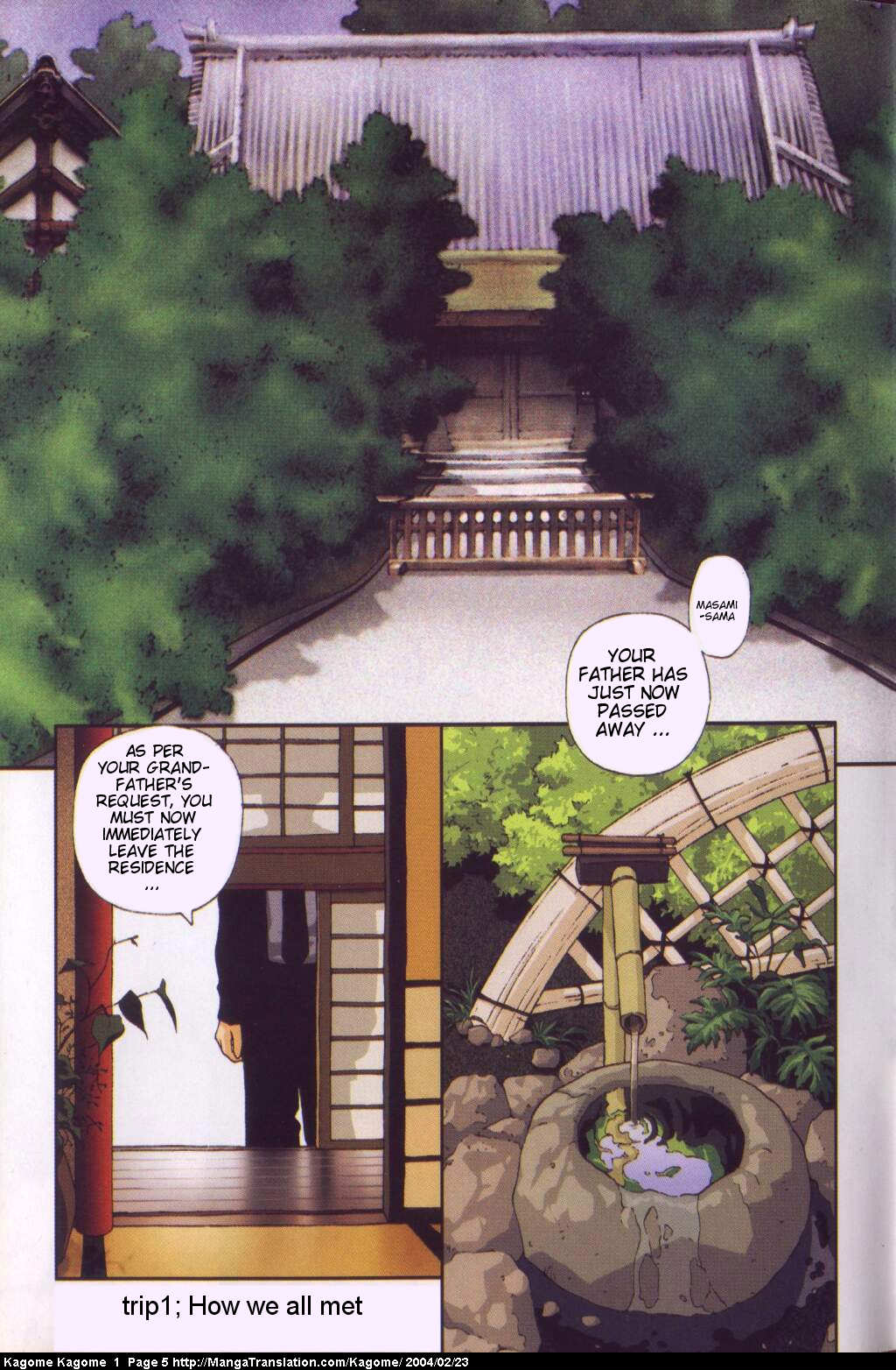 Kagome Kagome Chapter 1.2 page 5 - Chapter 1 v2 : trip 1; How we met