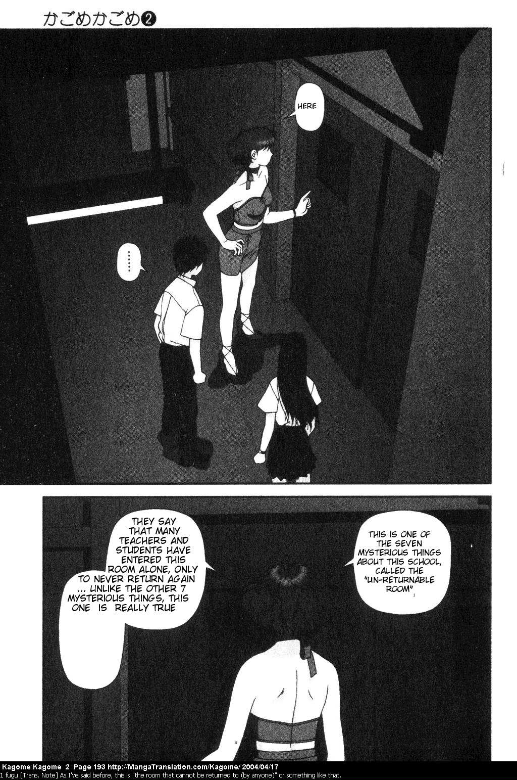 Kagome Kagome Chapter 16.2 page 23 - Chapter 16 v2 : trip 16; The un-returnable room