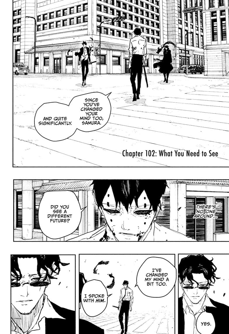 Kagurabachi Chapter 102 page 2 - Chapter 102: What You Need to See