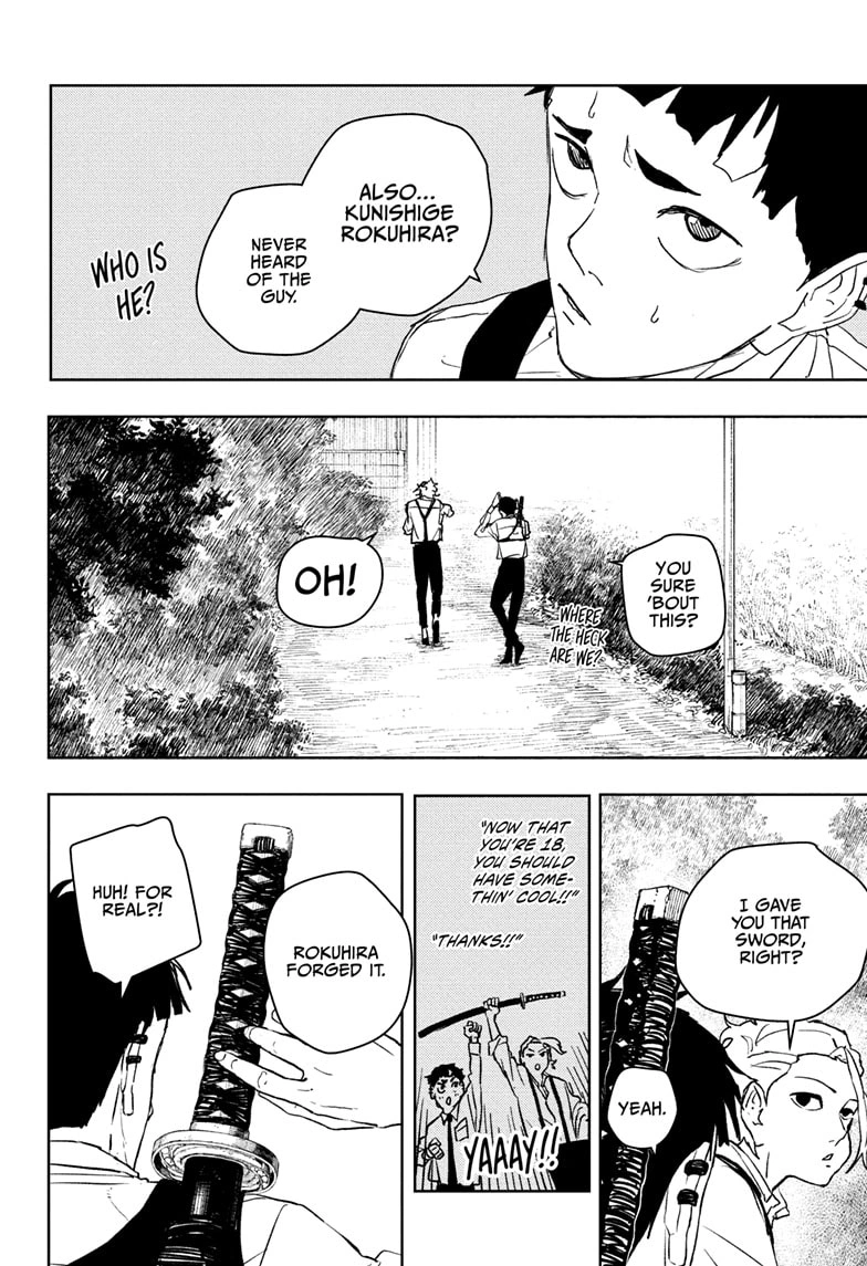 Kagurabachi Chapter 114 page 4 - Chapter 114: Kunishige Rokuhira