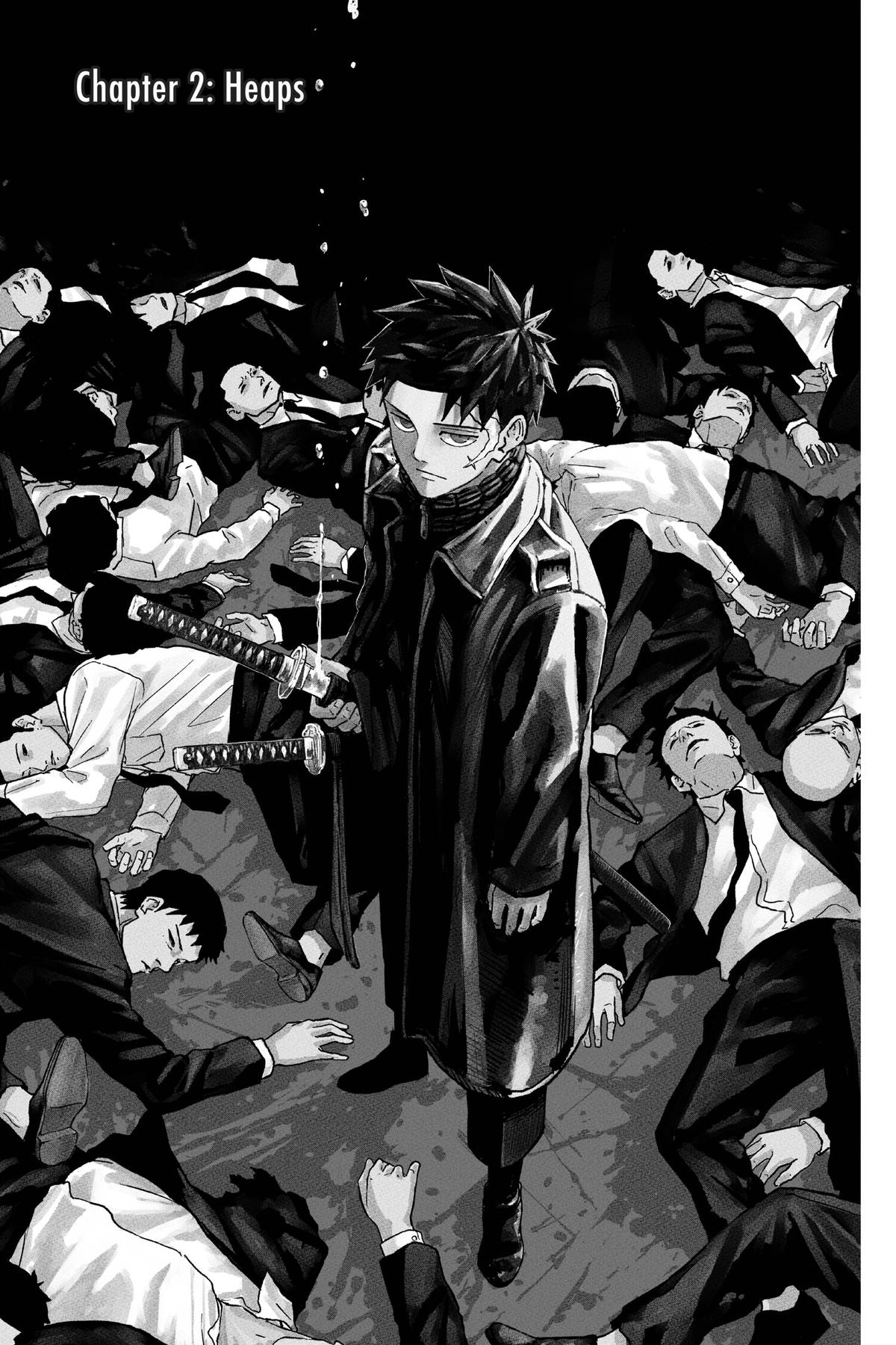 Kagurabachi Chapter 2 page 1 - Chapter 2: Heaps