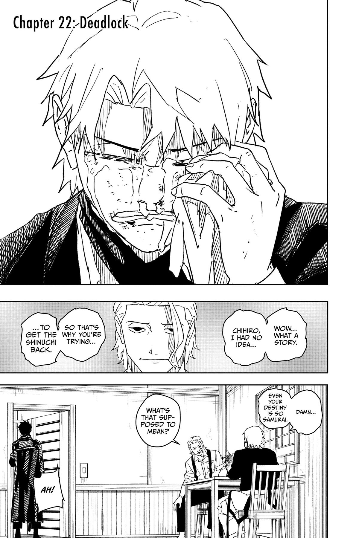 Kagurabachi Chapter 22 page 1 - Chapter 22: Deadlock