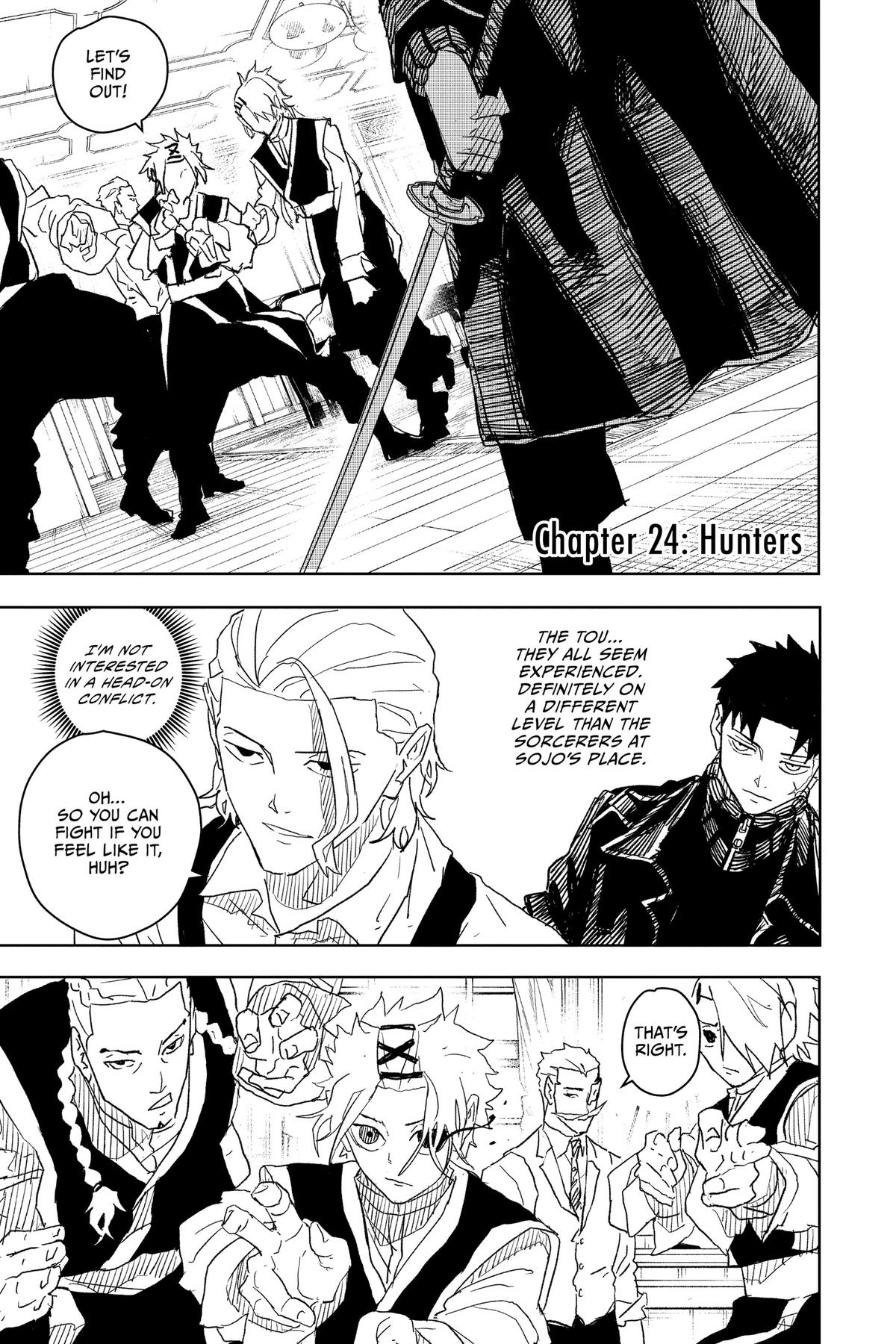 Kagurabachi Chapter 24 page 1 - Chapter 24: Hunters