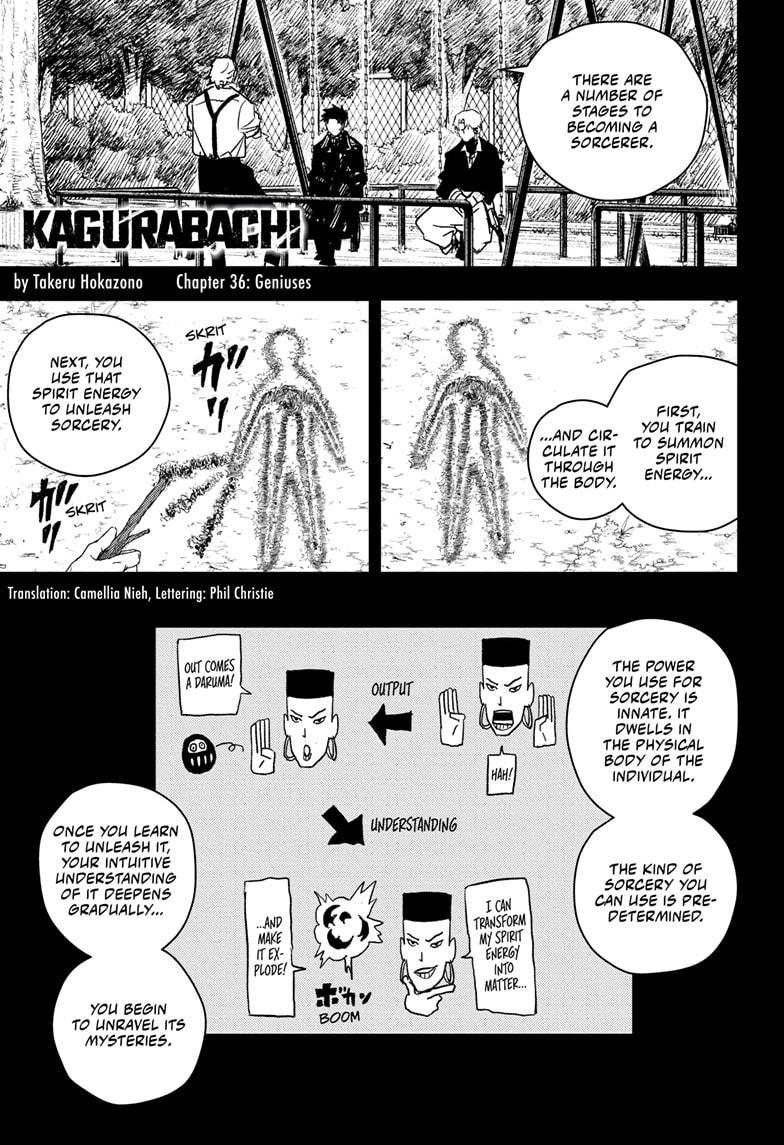 Kagurabachi Chapter 36 page 1 - Chapter 36: Geniuses