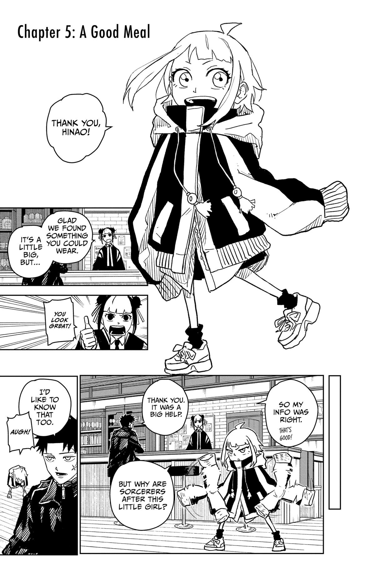 Kagurabachi Chapter 5 page 1 - Chapter 5: A Good Meal