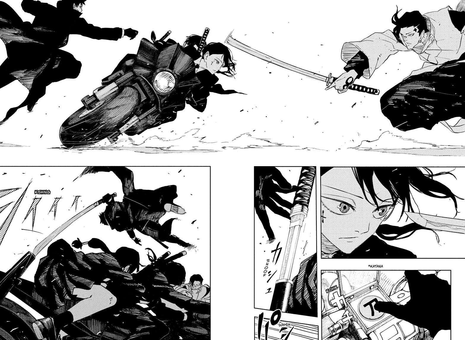 Kagurabachi Chapter 63 page 19 - Chapter 63: Car Chase