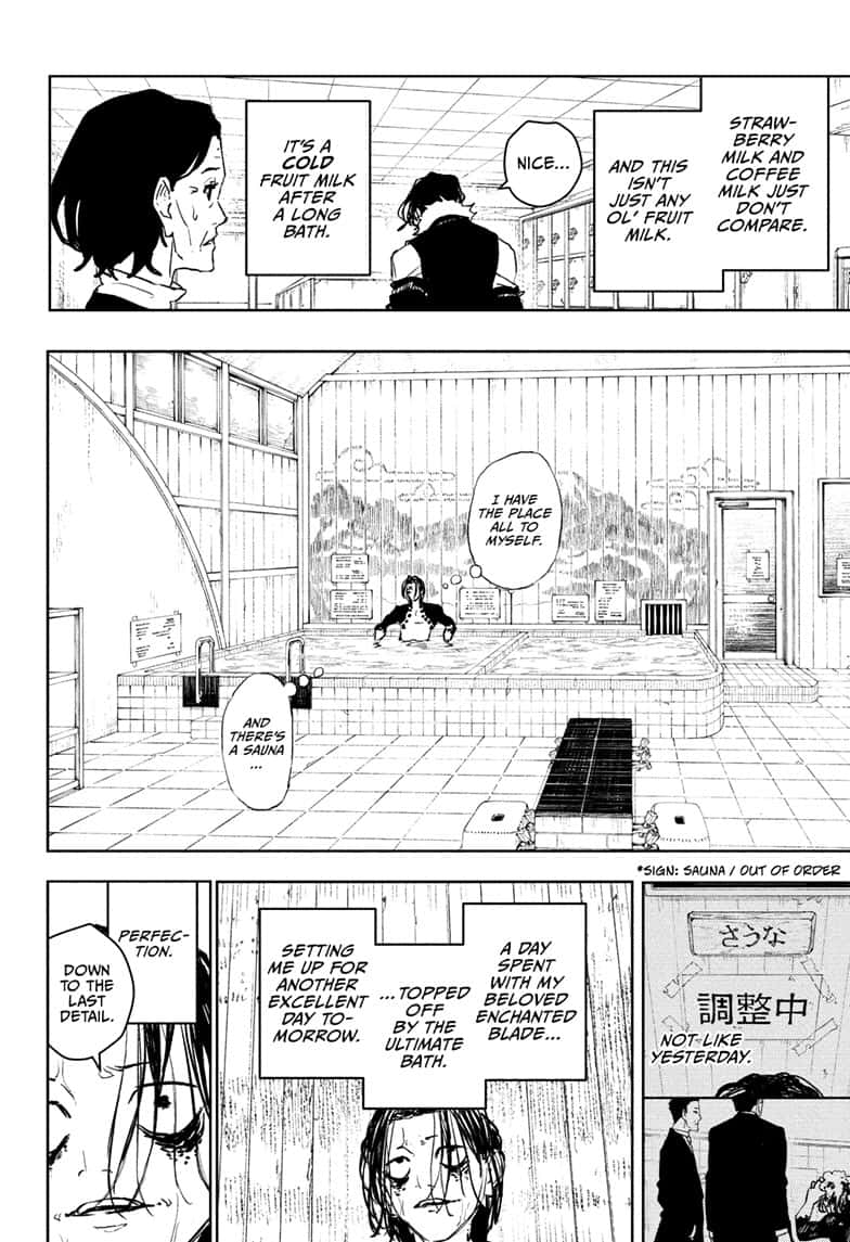 Kagurabachi Chapter 92.5 page 8 - Chapter 92.5: Genichi Sojo's Bathhouse Quest 2