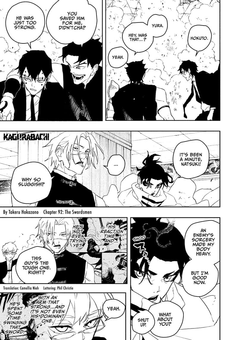 Kagurabachi Chapter 92 page 1 - Chapter 92: The Swordsmen