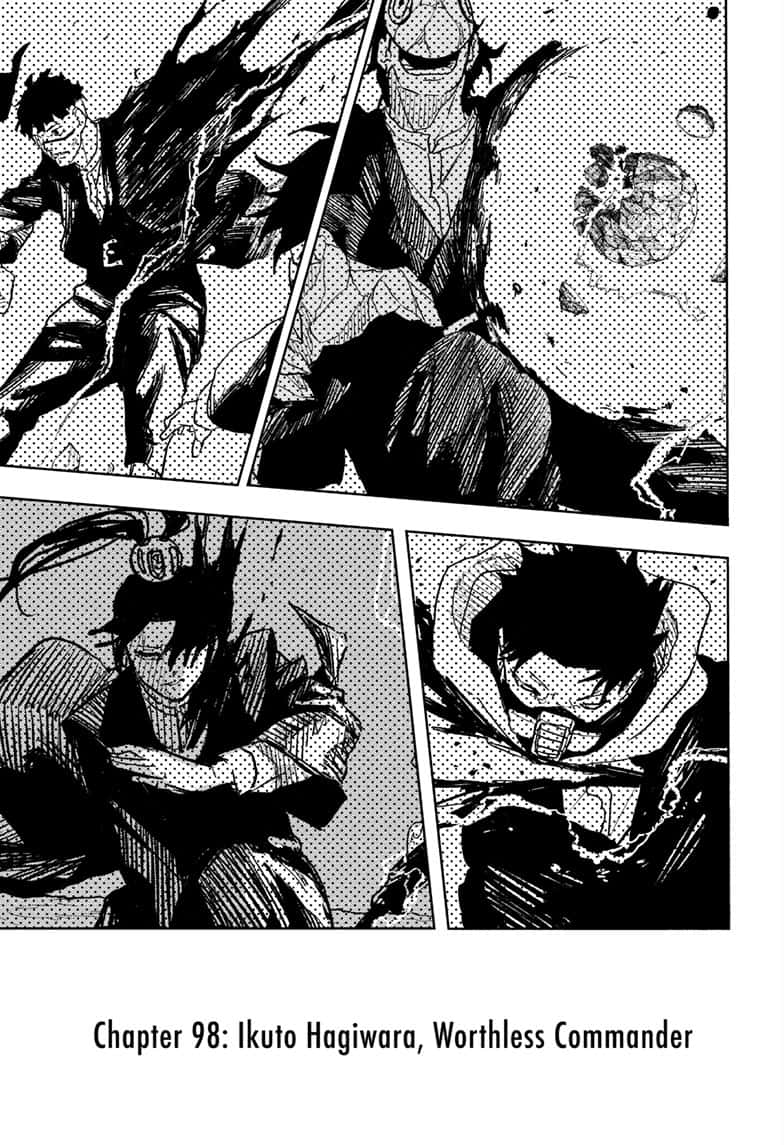 Kagurabachi Chapter 98 page 3 - Chapter 98: Ikuto Hagiwara, Worthless Commander
