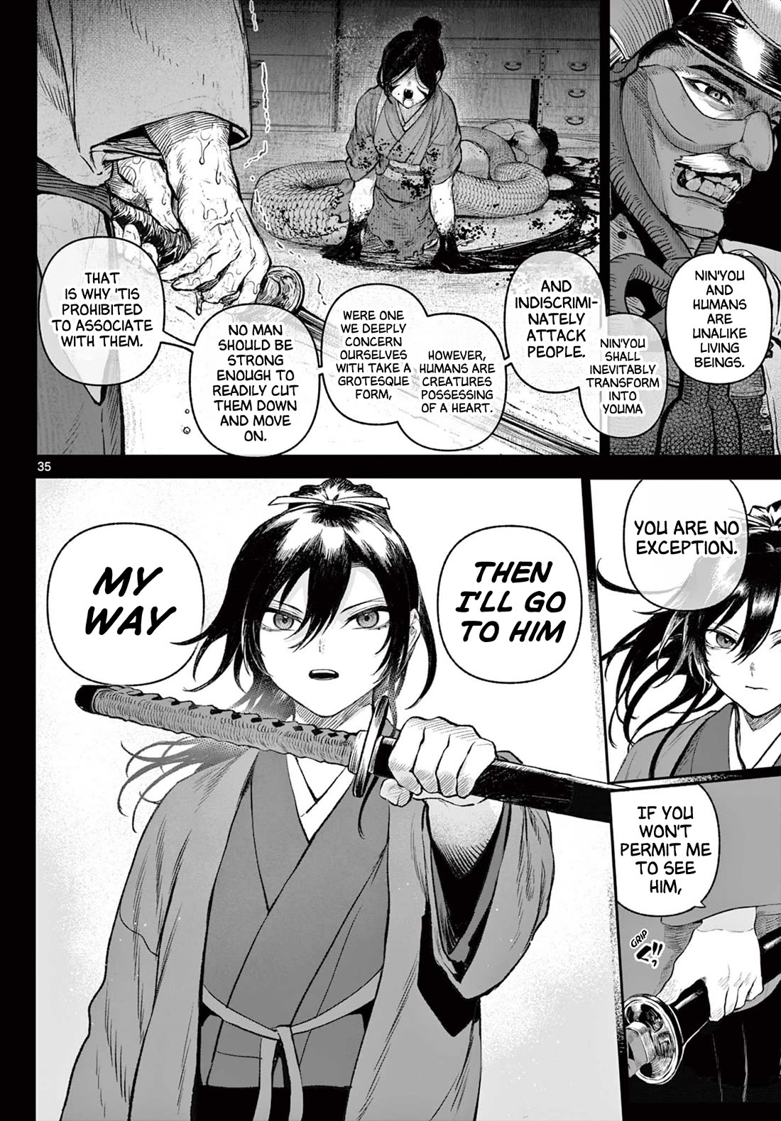 KaguRai: Kagura & Raito Chapter 1 page 35 - Chapter 1: Kagura & Raito