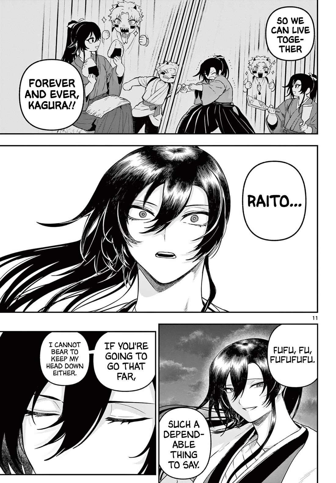 KaguRai: Kagura & Raito Chapter 32 page 11 - Chapter 32: Even More, Even Further, To The Bitter End