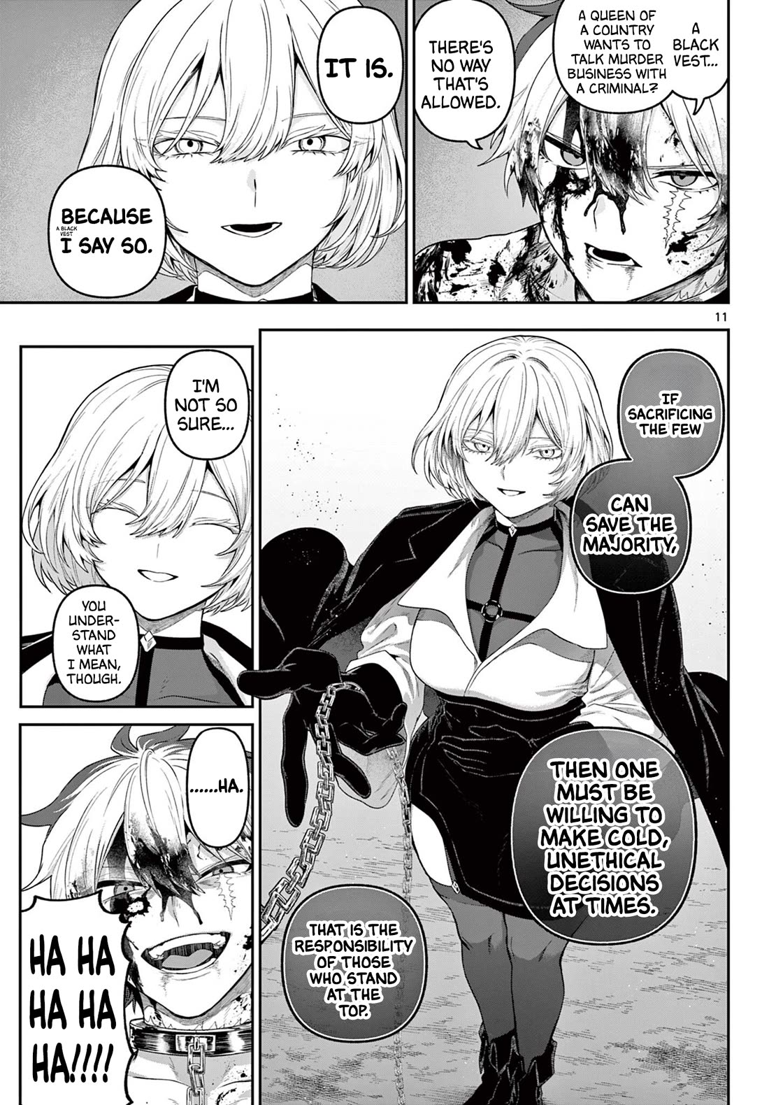 KaguRai: Kagura & Raito Chapter 35 page 11 - Chapter 35: The Black Vests' Duty