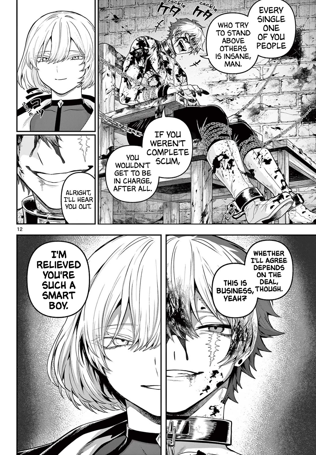 KaguRai: Kagura & Raito Chapter 35 page 12 - Chapter 35: The Black Vests' Duty