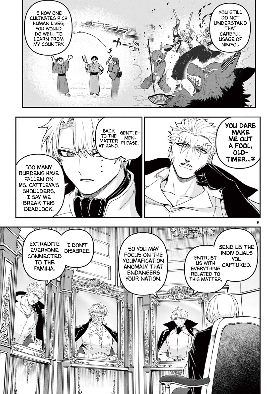 KaguRai: Kagura & Raito Chapter 35 page 5 - Chapter 35: The Black Vests' Duty