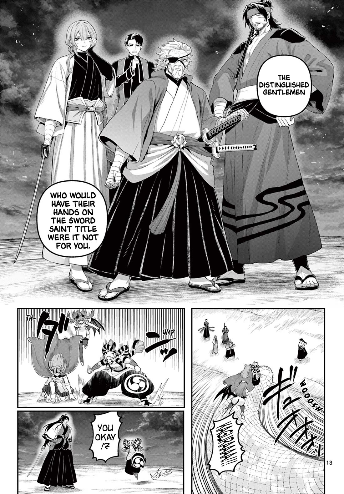 KaguRai: Kagura & Raito Chapter 38 page 13 - Chapter 38: The Fiends Visit