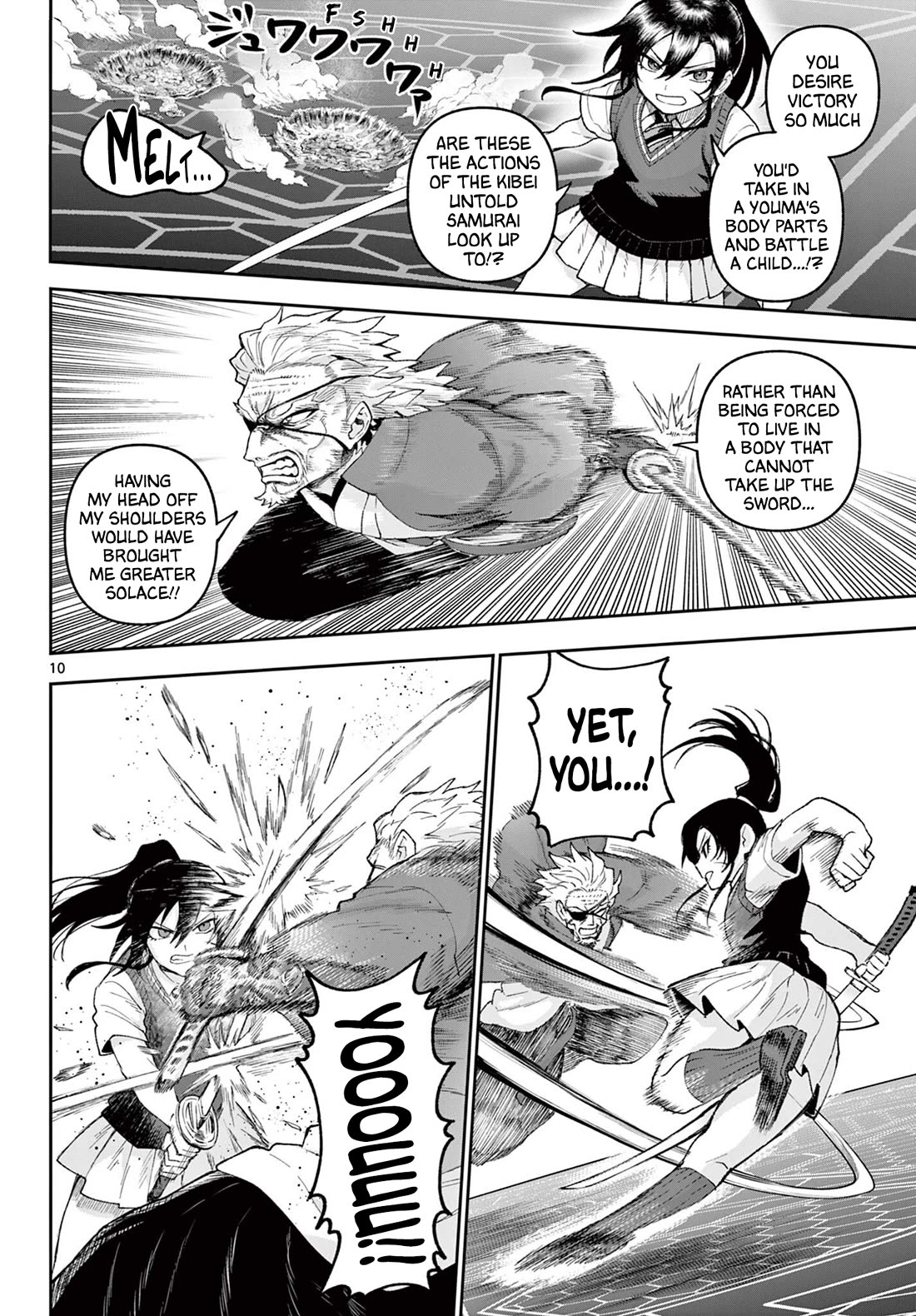 KaguRai: Kagura & Raito Chapter 40 page 10 - Chapter 40: Kagura VS Samurai