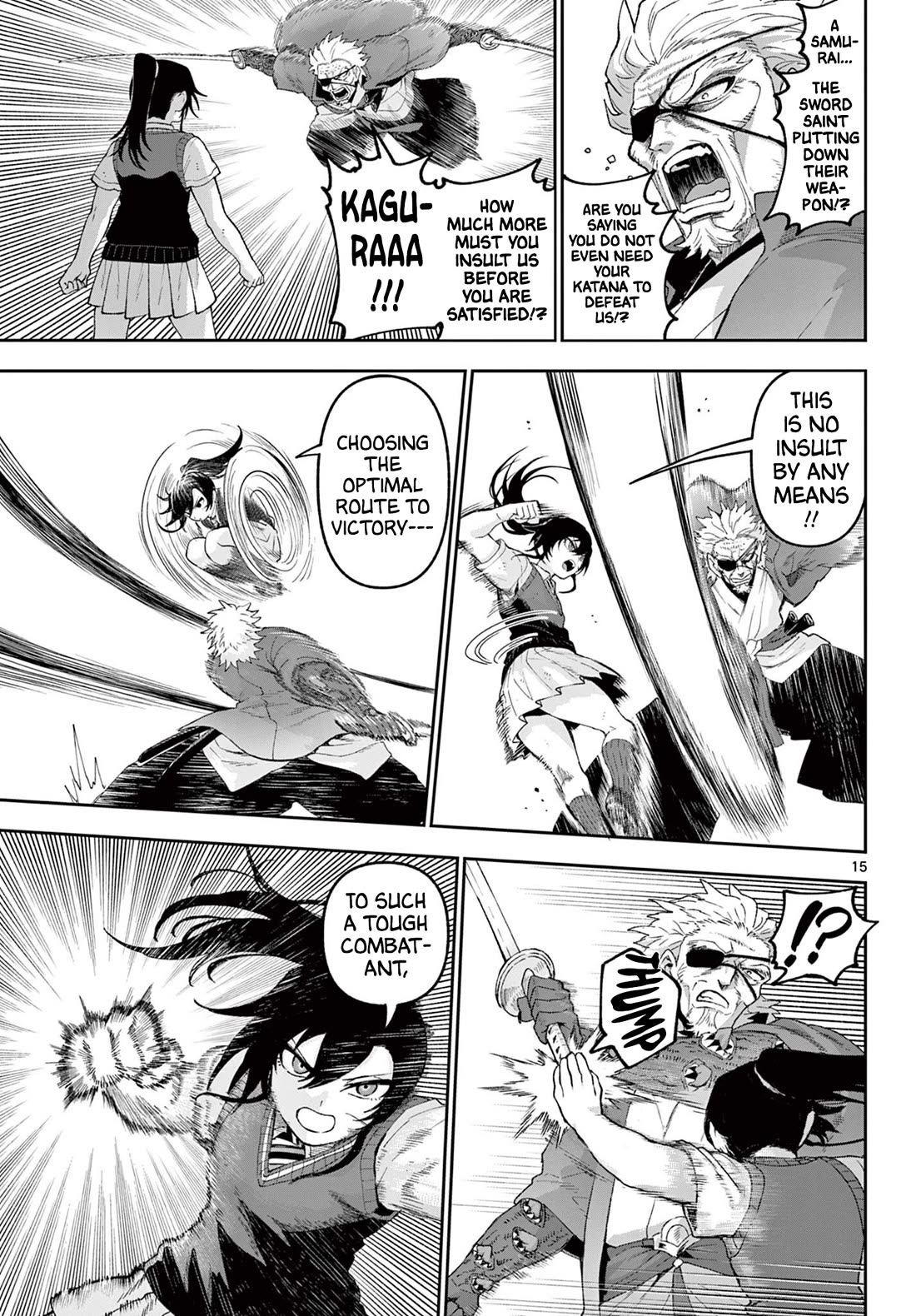 KaguRai: Kagura & Raito Chapter 40 page 15 - Chapter 40: Kagura VS Samurai