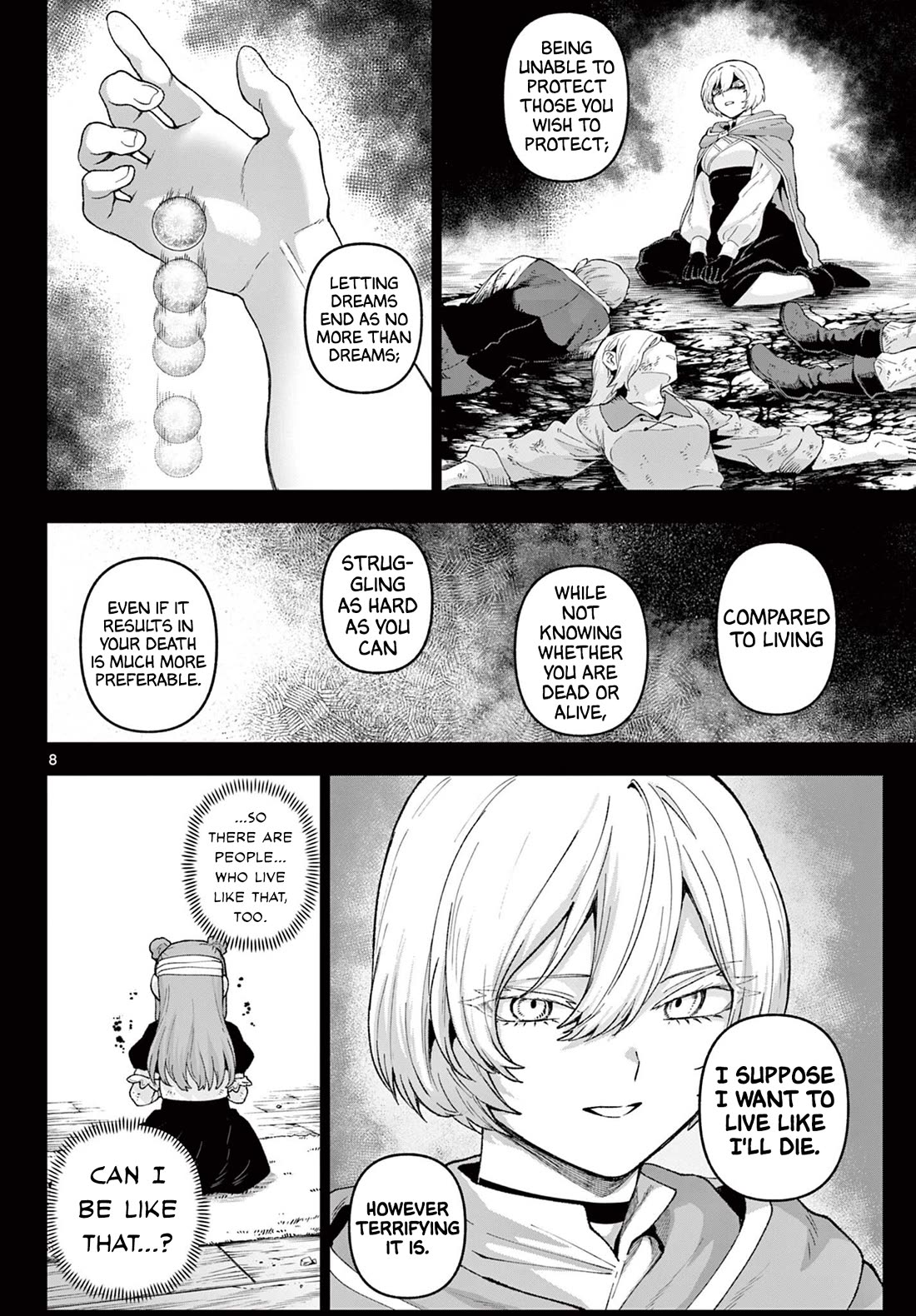 KaguRai: Kagura & Raito Chapter 41 page 8 - Chapter 41: Fear, Courage, Determination