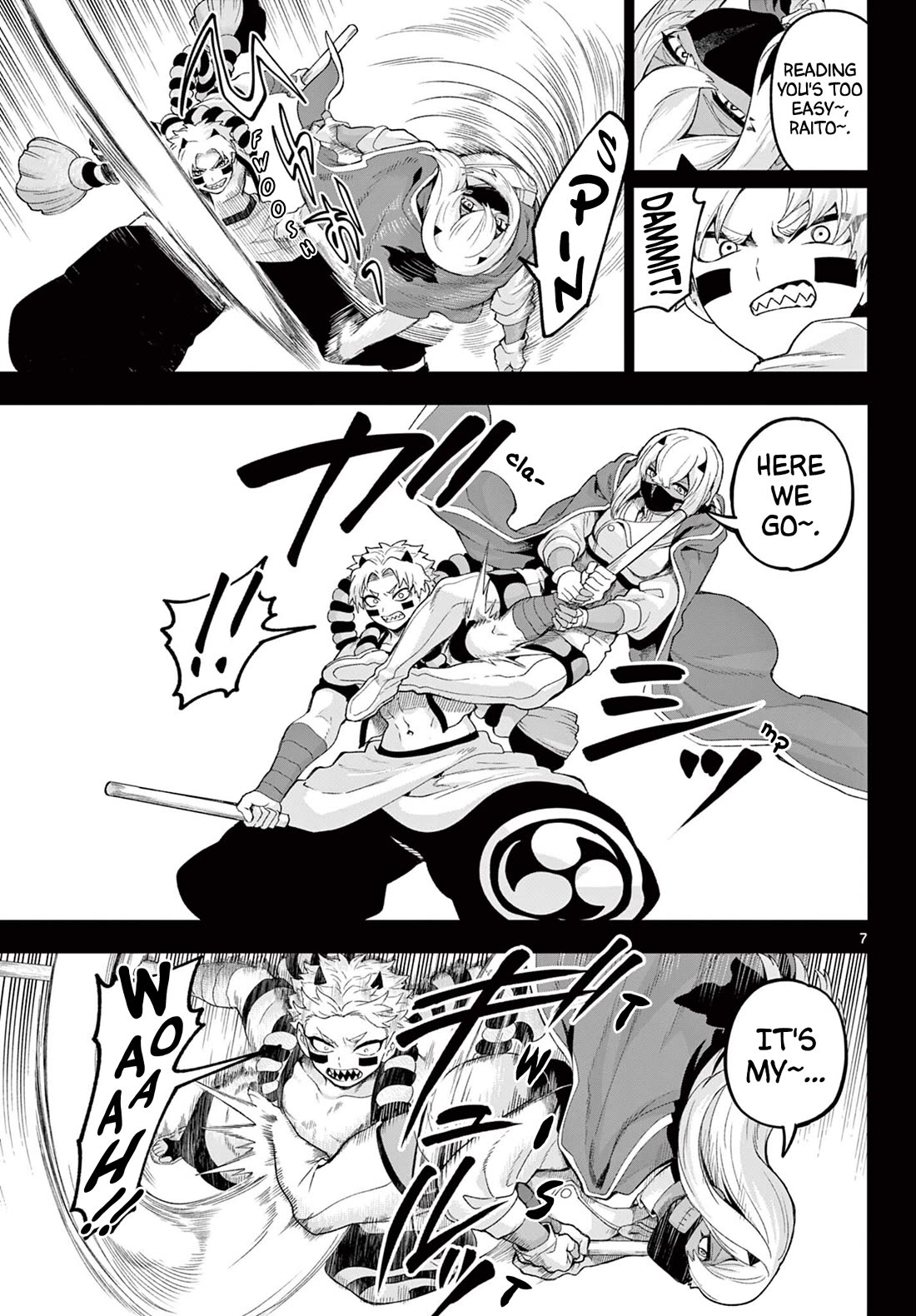 KaguRai: Kagura & Raito Chapter 42 page 7 - Chapter 42: New Fighting Style