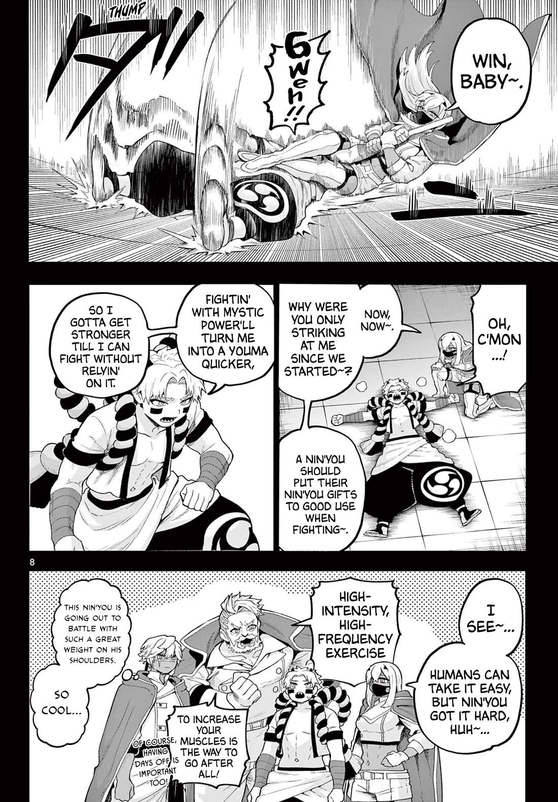 KaguRai: Kagura & Raito Chapter 42 page 8 - Chapter 42: New Fighting Style