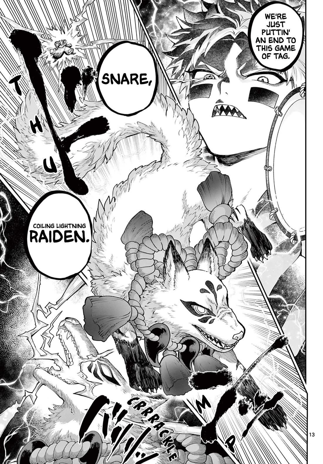 KaguRai: Kagura & Raito Chapter 45 page 13 - Chapter 45: Trio VS Great Youma