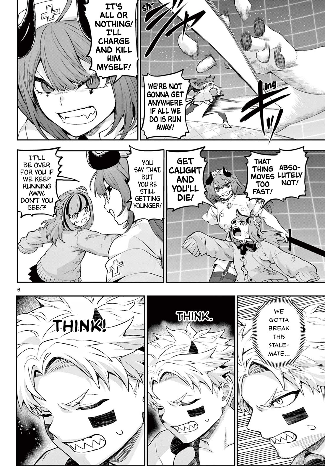 KaguRai: Kagura & Raito Chapter 45 page 6 - Chapter 45: Trio VS Great Youma