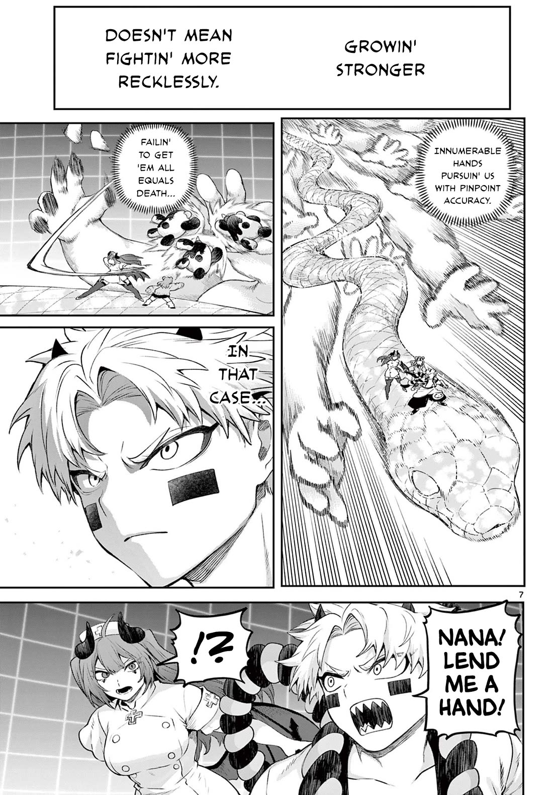 KaguRai: Kagura & Raito Chapter 45 page 7 - Chapter 45: Trio VS Great Youma