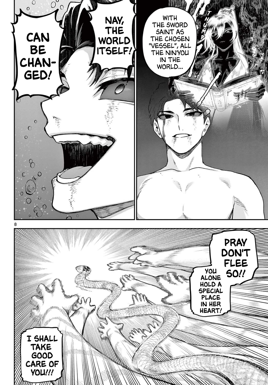 KaguRai: Kagura & Raito Chapter 45 page 8 - Chapter 45: Trio VS Great Youma