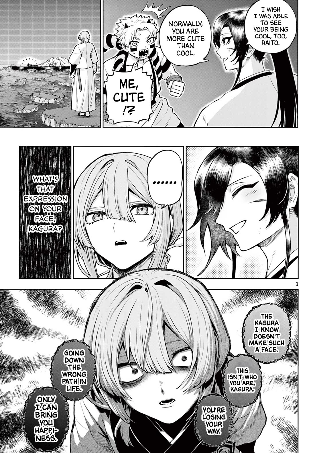 KaguRai: Kagura & Raito Chapter 47 page 3 - Chapter 47: Each Other's Way of Life
