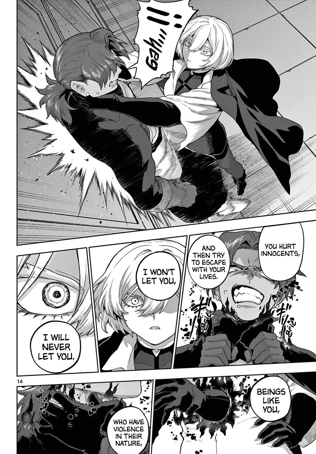 KaguRai: Kagura & Raito Chapter 51 page 14 - Chapter 51: Only the Strong Have a Right to Decide