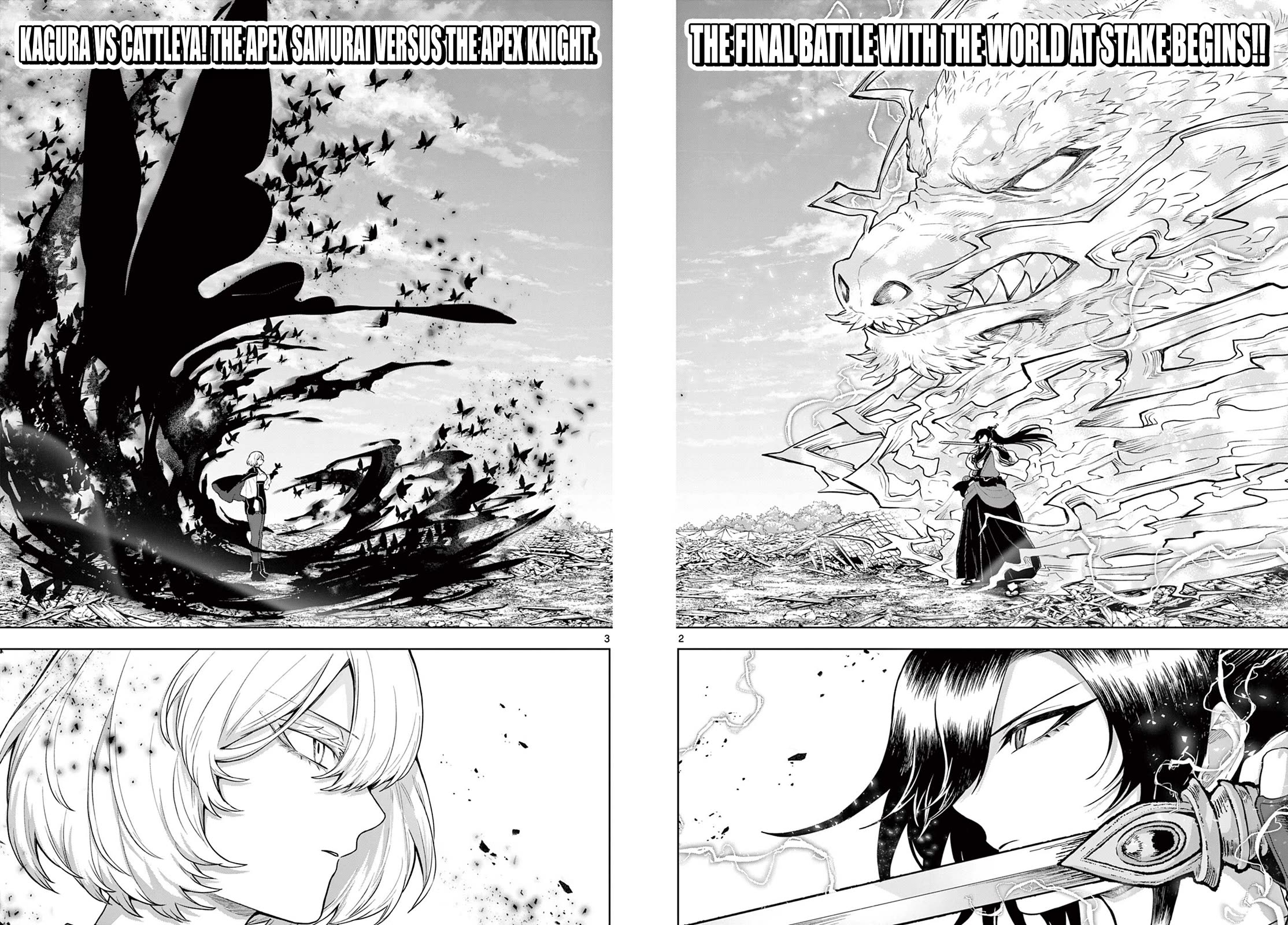 KaguRai: Kagura & Raito Chapter 64 page 2 - Chapter 64: Sword Saint VS Knight in Black