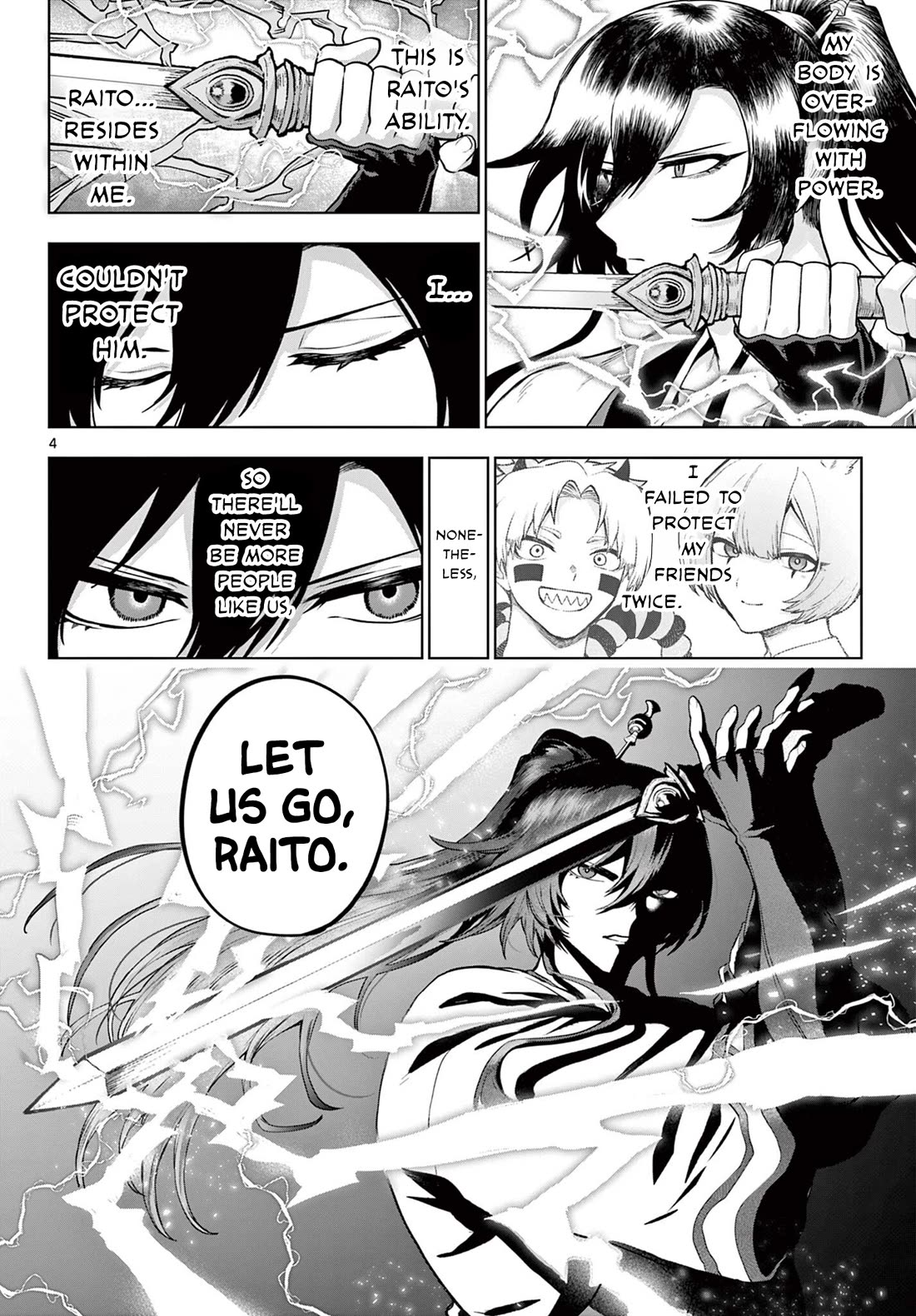KaguRai: Kagura & Raito Chapter 64 page 3 - Chapter 64: Sword Saint VS Knight in Black
